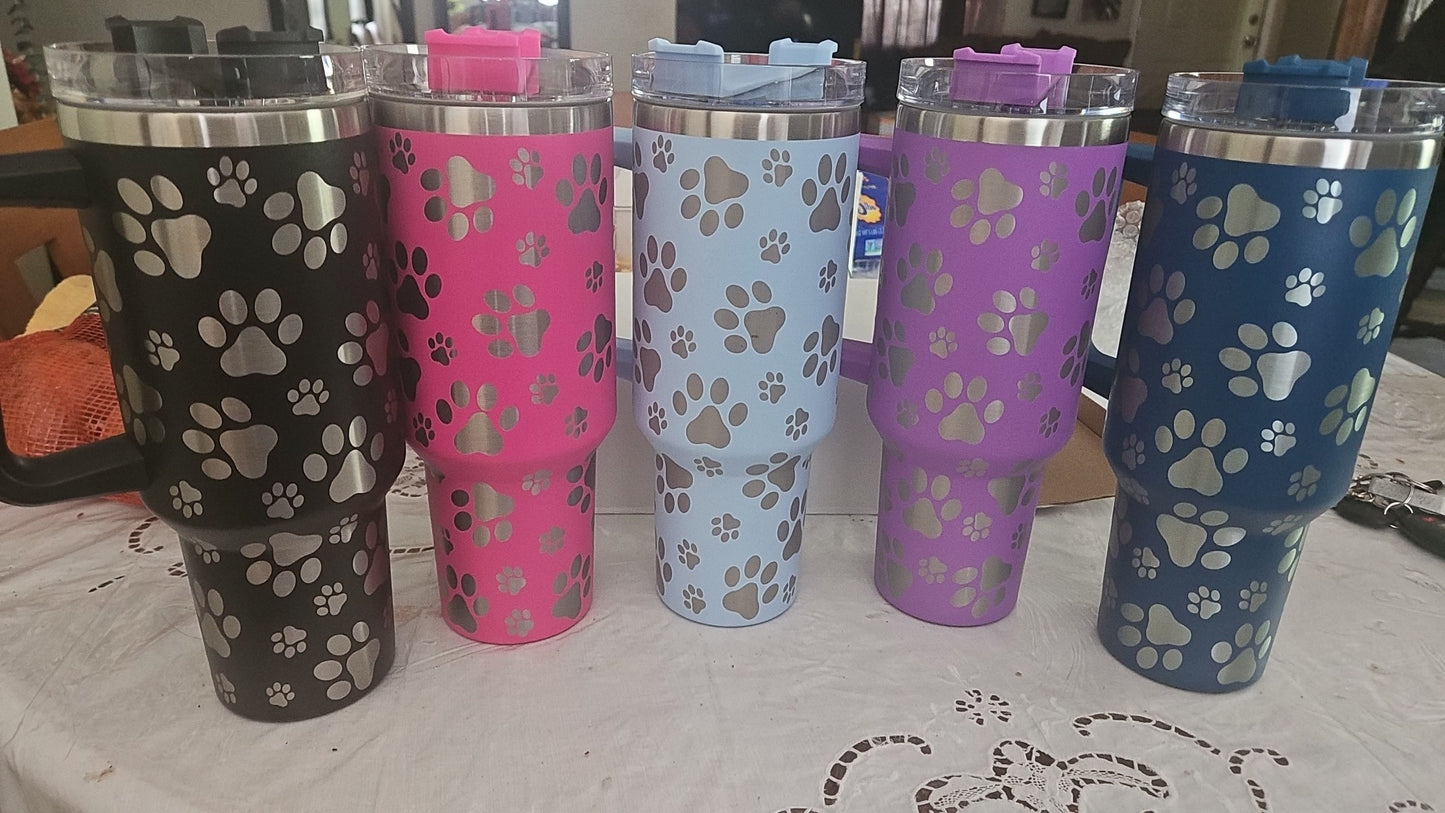 40 oz paw tumblers