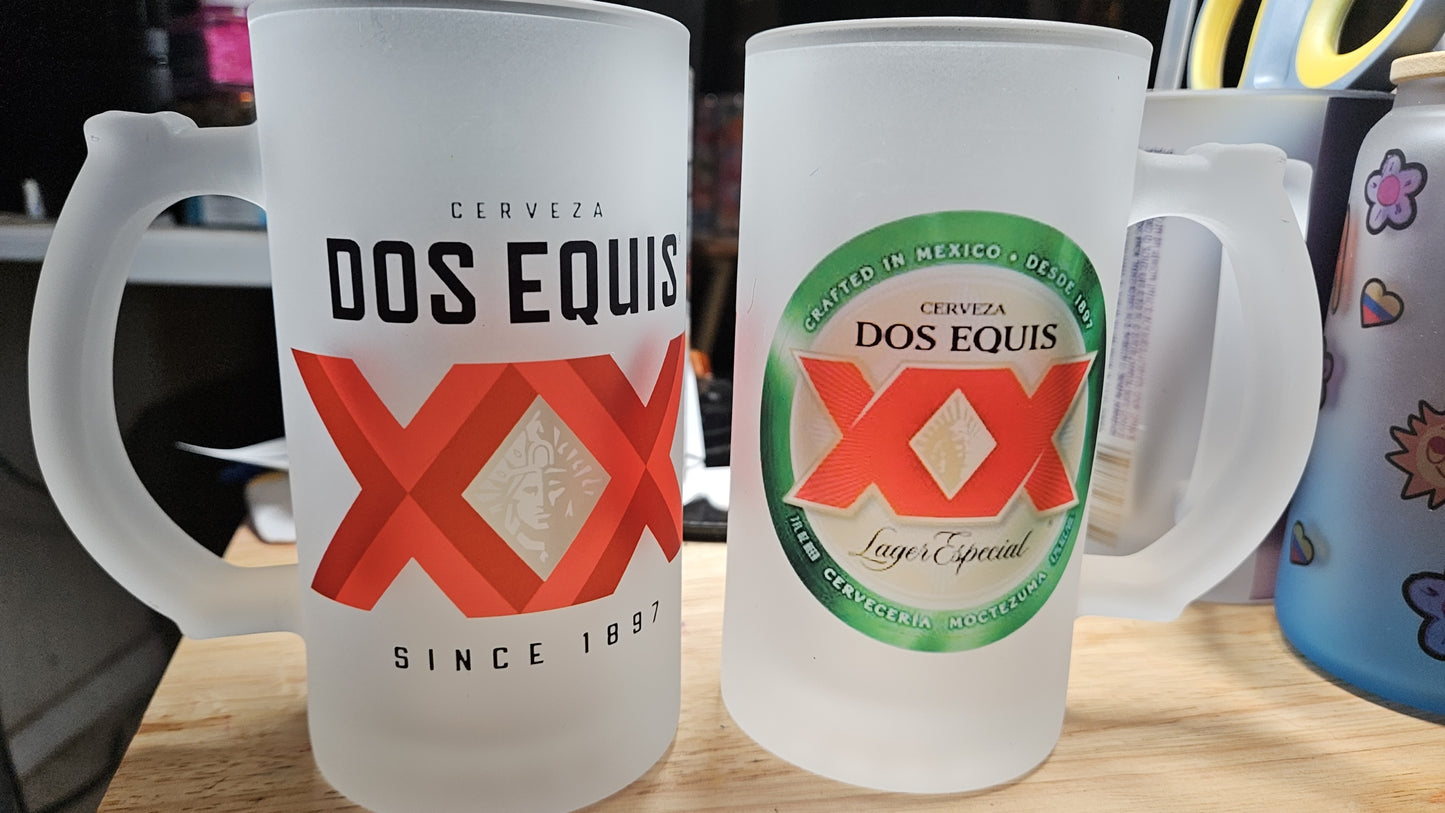 Dos XX beer mug